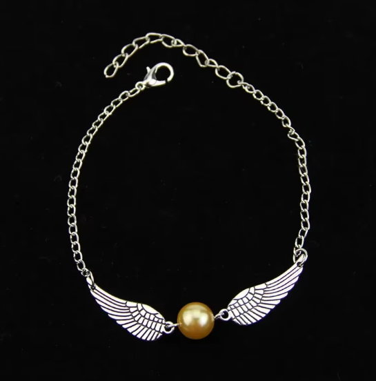 Pulsera de Harry Potter aleación ajustable, cadena de Snitch dorada - Imagen 3